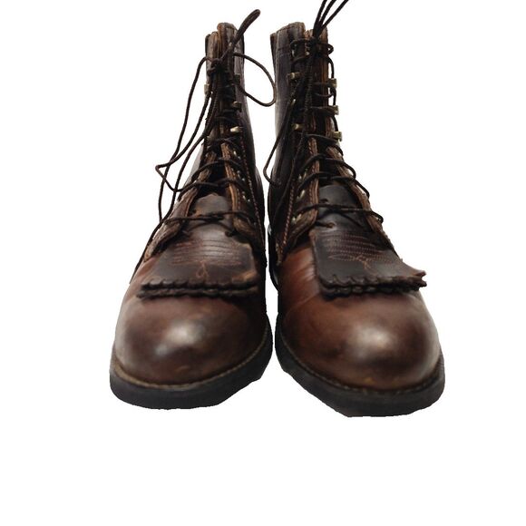 Ariat Boots Heritage Lacer II Women’s 7.5 B Brown Western Tassel 33505 - Picture 11 of 13